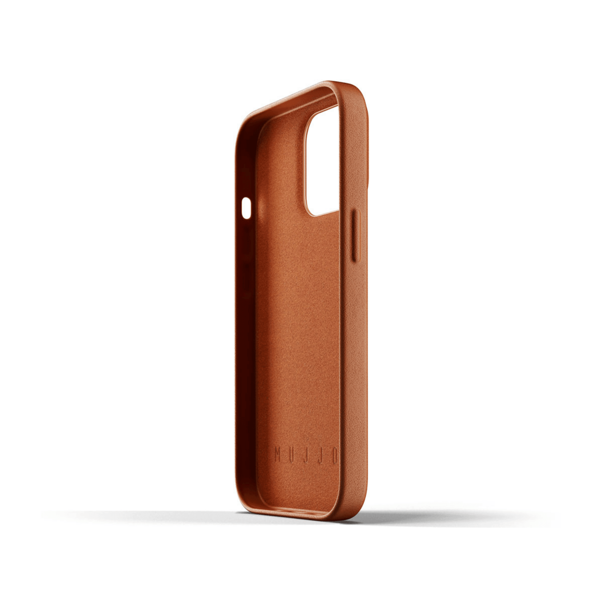 Mujjo - iPhone 13 Pro full Leather Wallet Case - Braun