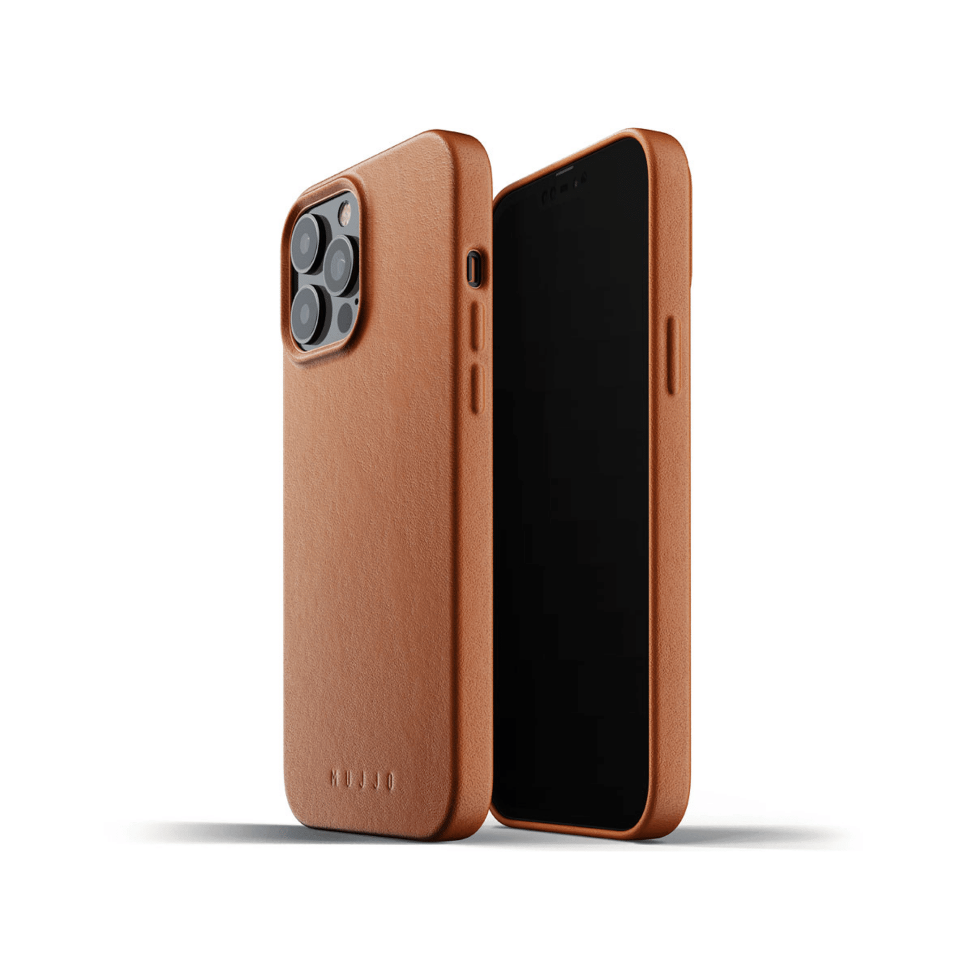 Mujjo - iPhone 13 Pro Max Full Leather Case - Braun