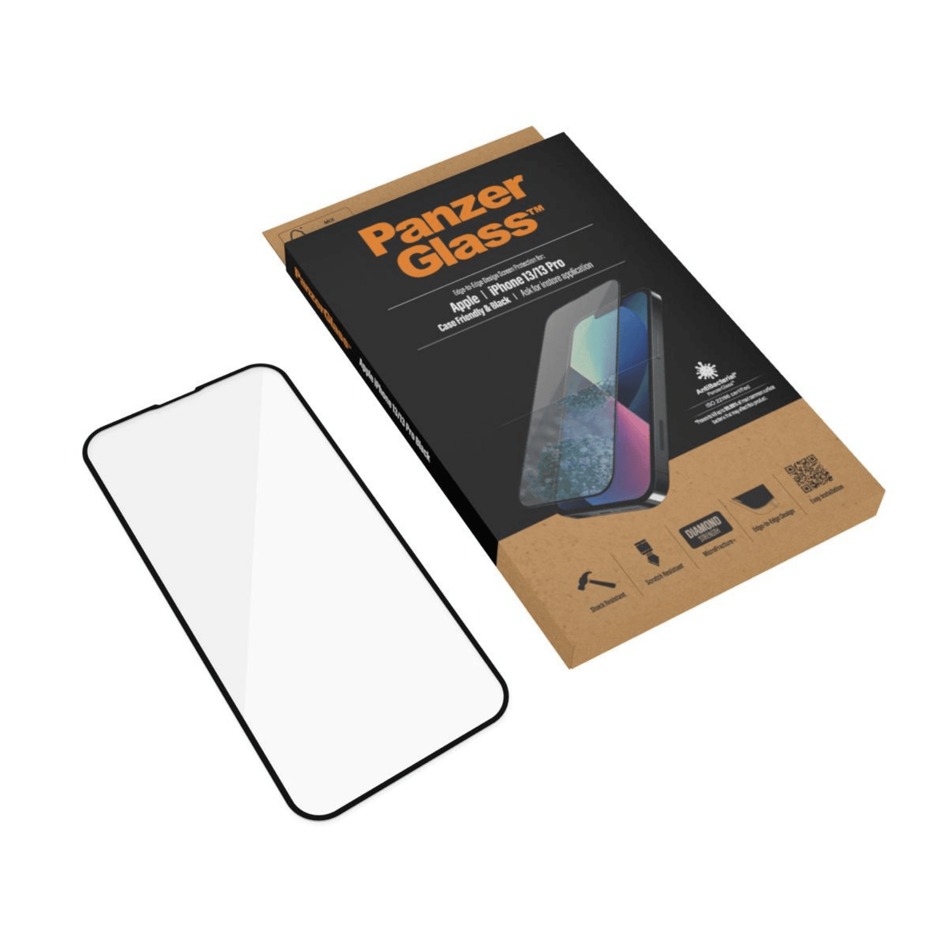 PanzerGlass - iPhone 13 / iPhone 13 Pro Displayschutz Case Friendly AB - Transparent