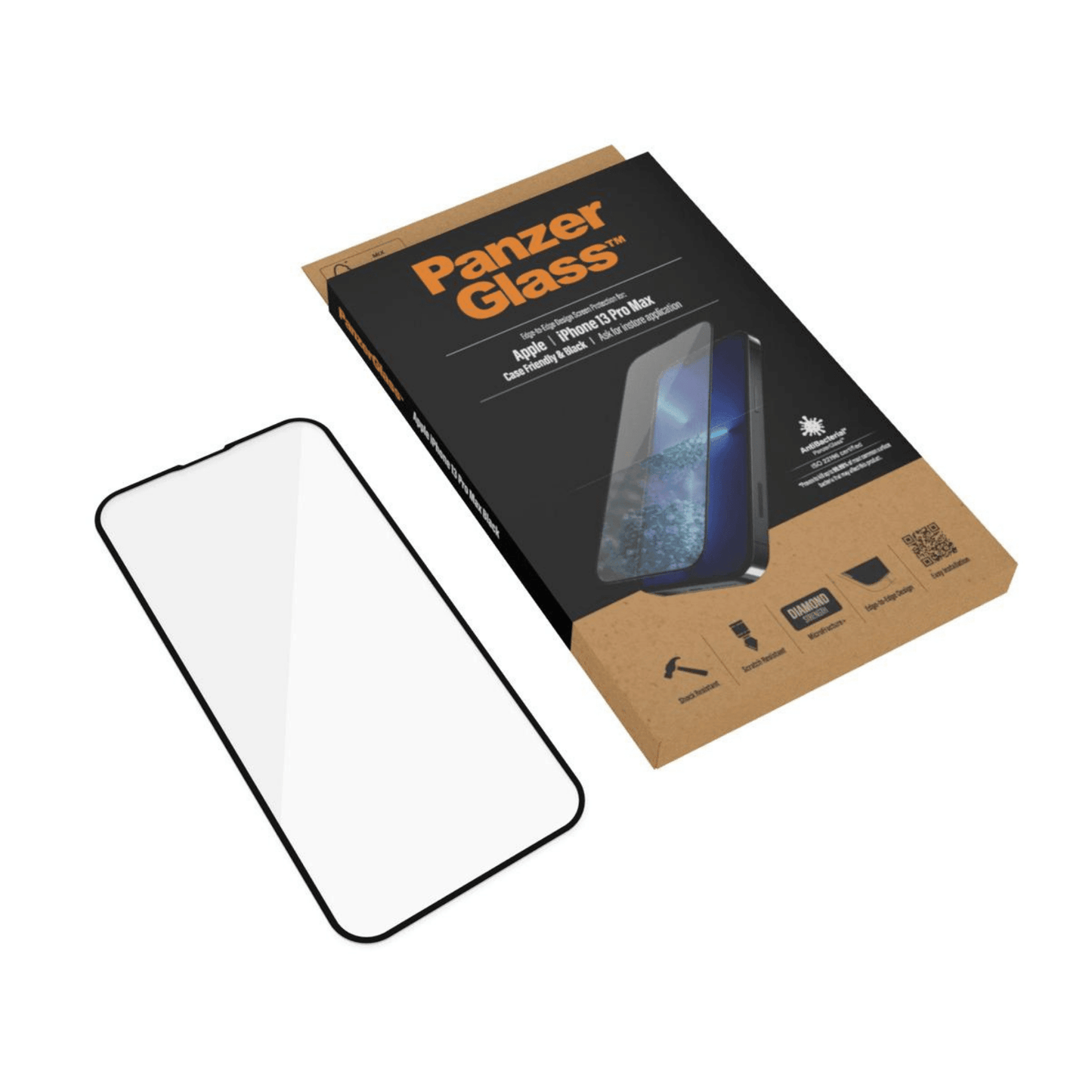 PanzerGlass - iPhone 13 Pro Max Displayschutz Case Friendly AB - Rahmen - Pazzar.ch