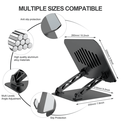 Universal Multi-Winkel verstellbare Notebook Halterung NB001 Series - Schwarz - Pazzar.ch