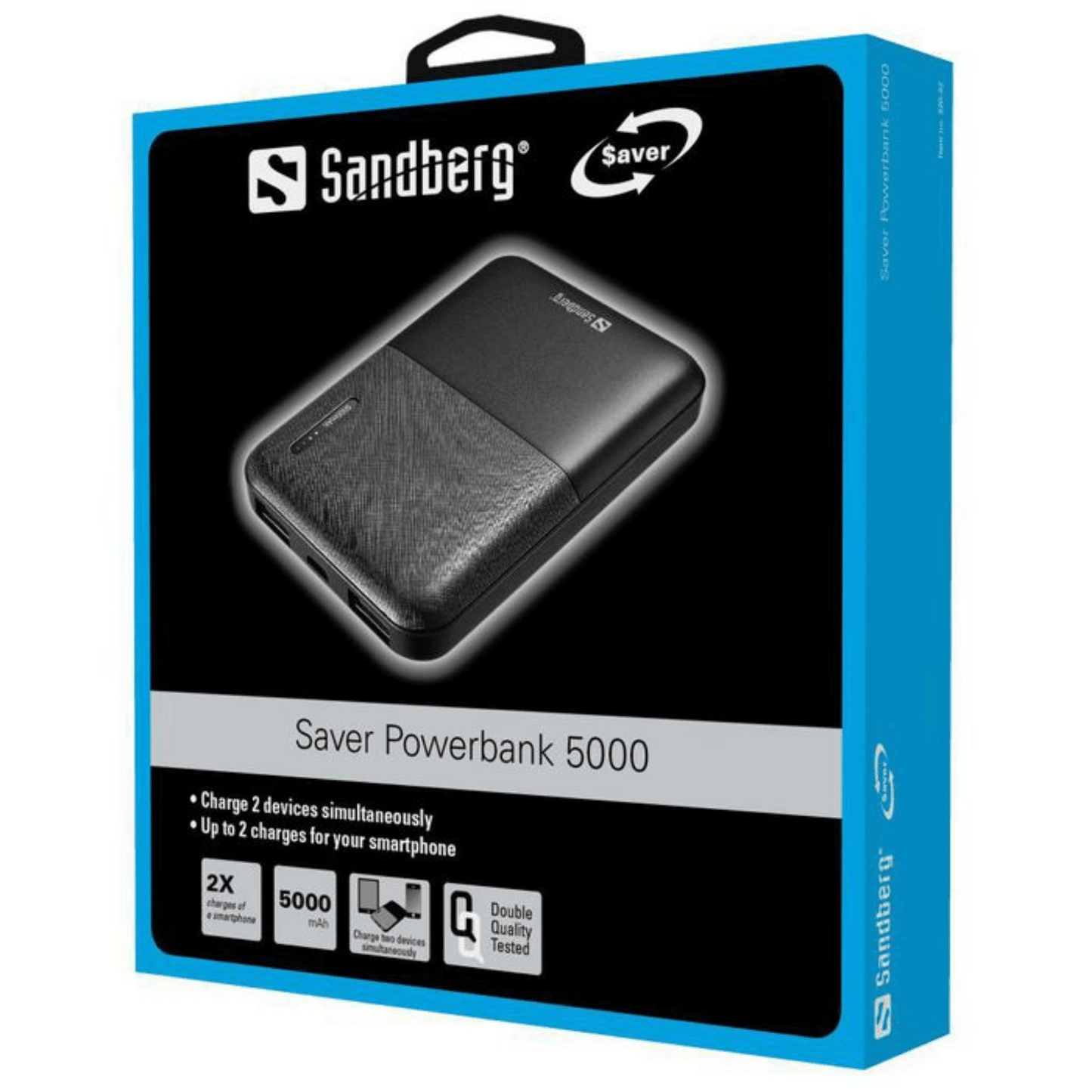 Sandberg - Saver Powerbank 5000 mAh - Schwarz - Pazzar.ch