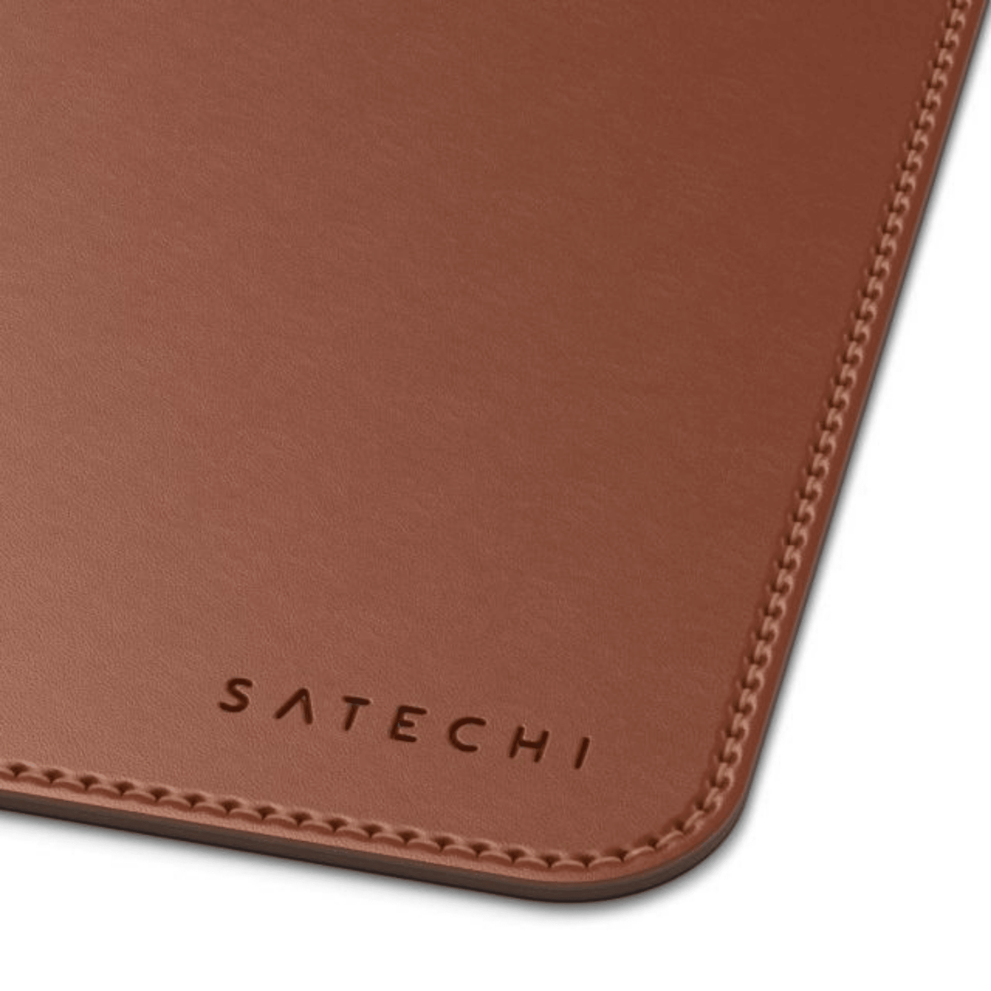 Satechi - Eco-Leather Mausmatte mit Anti-Rutsch Haftung - Braun - Pazzar.ch