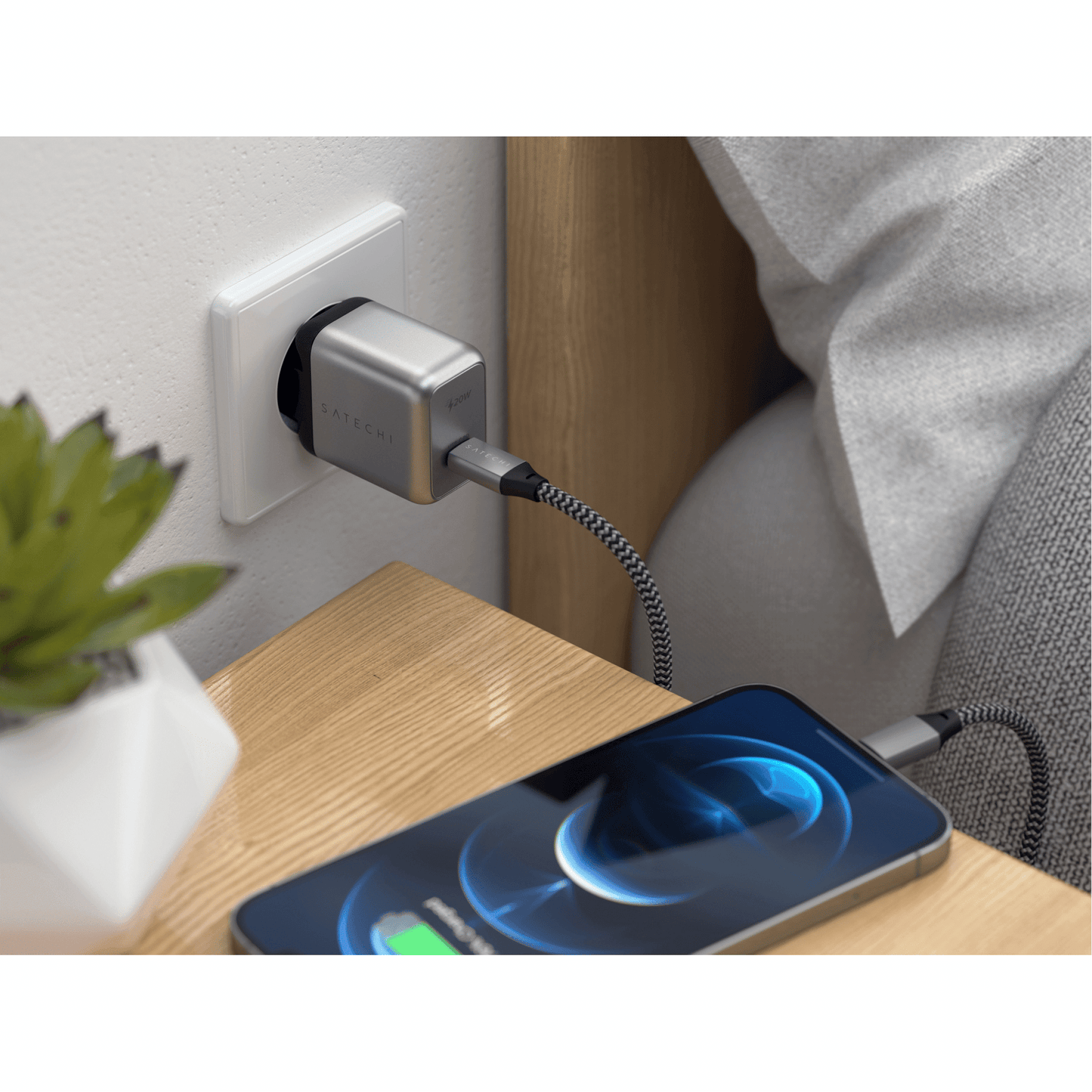 Satechi - 20W USB-C PD Wall Charger Wandladegerät - Space Gray - Pazzar.ch