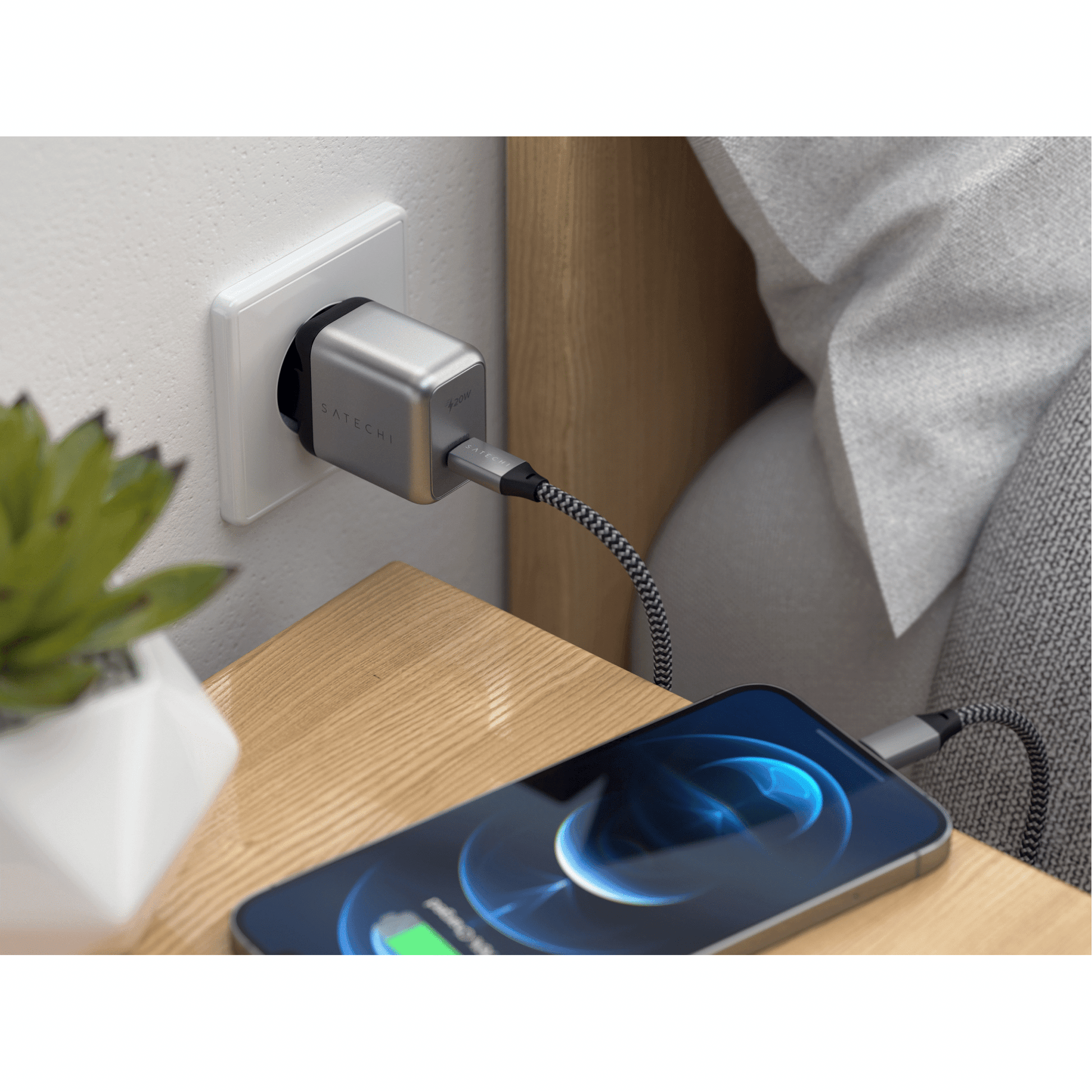 Satechi - 20W USB-C PD Wall Charger Wandladegerät - Space Gray