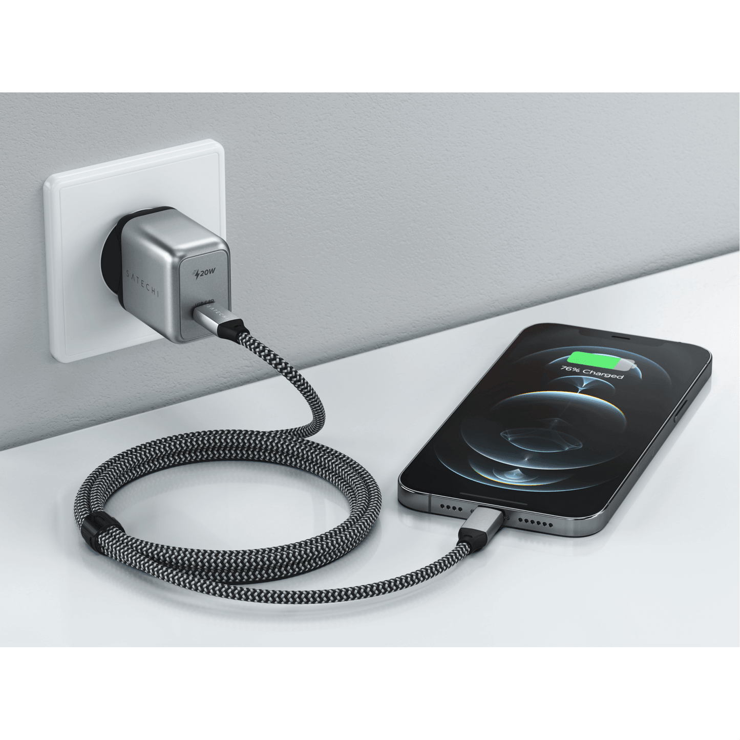 Satechi - 20W USB-C PD Wall Charger Wandladegerät - Space Gray - Pazzar.ch