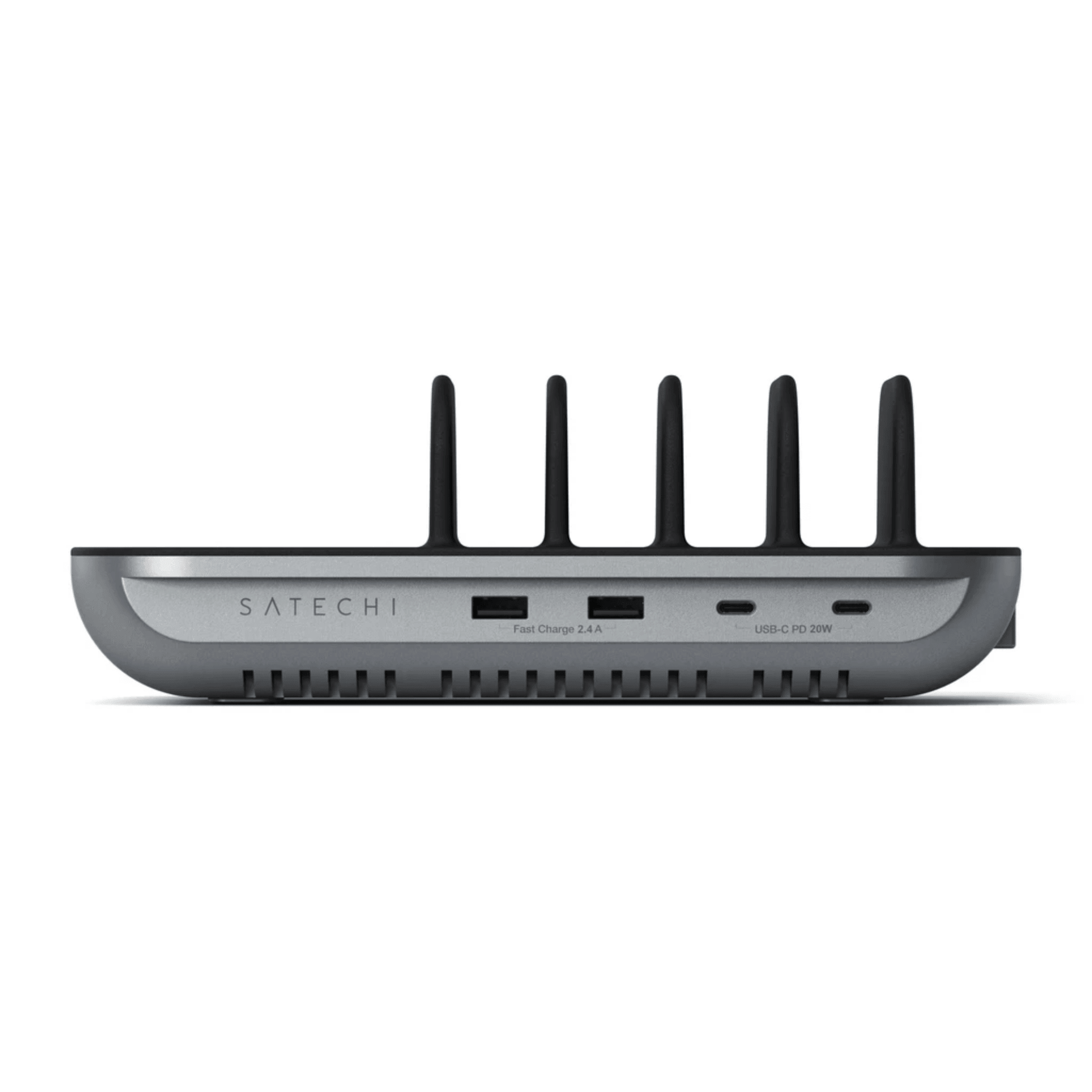 Satechi - Elegante und kompakte 5 Port Multi-Device Ladestation - Space Gray