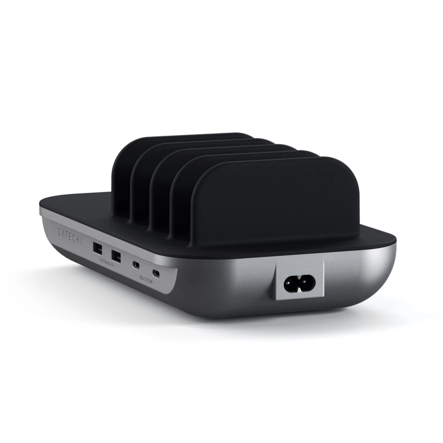 Satechi - Elegante und kompakte 5 Port Multi-Device Ladestation - Space Gray - Pazzar.ch