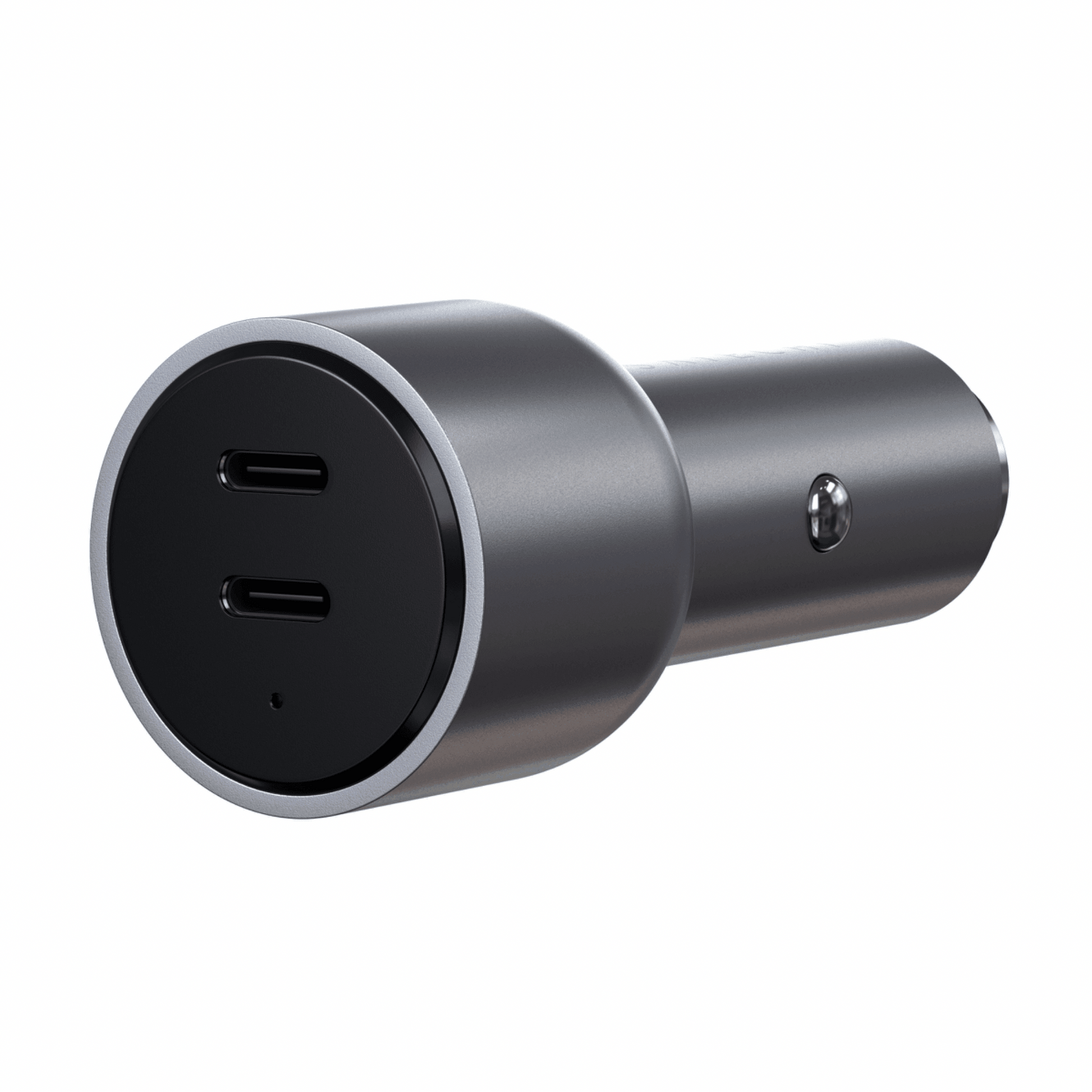 Satechi - Hochwertiges Alu Dual Autoladegerät mit 2x USB-C PD Port - Space Gray