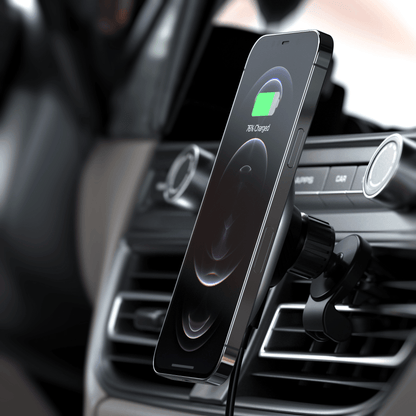 Satechi - Kabelloser magnetischer Qi Car Charger Halterung - Space Gray - Pazzar.ch