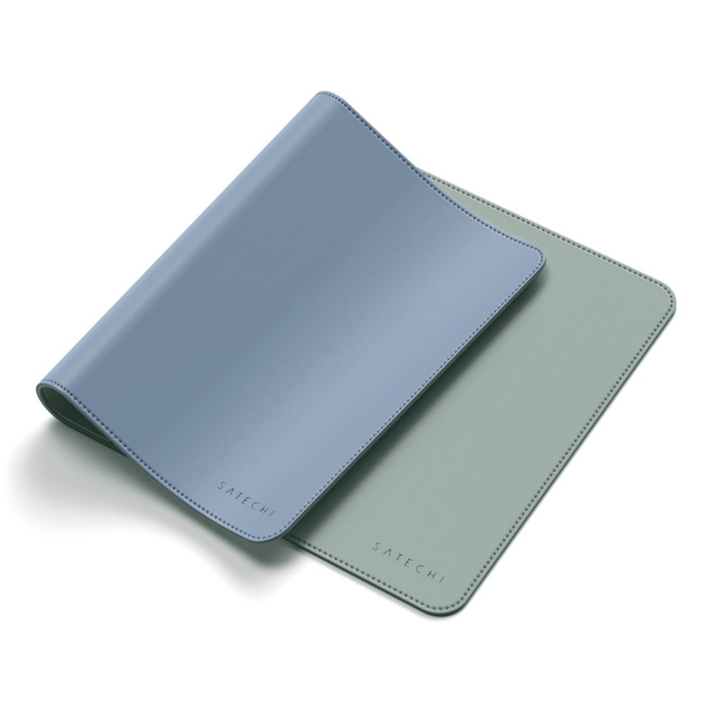 Satechi - Dual Eco-Leather Deskmate Leder Schreibtischunterlage - Blau / Olivegrün - Pazzar.ch