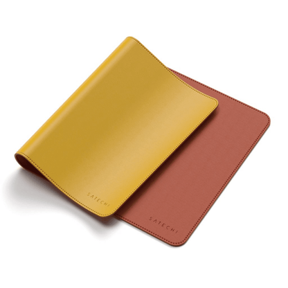 Satechi - Dual Eco-Leather Deskmate Leder Schreibtischunterlage - Gelb / Orange - Pazzar.ch