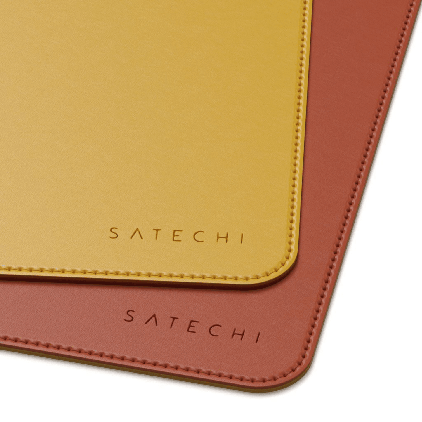 Satechi - Dual Eco-Leather Deskmate Leder Schreibtischunterlage - Gelb / Orange - Pazzar.ch