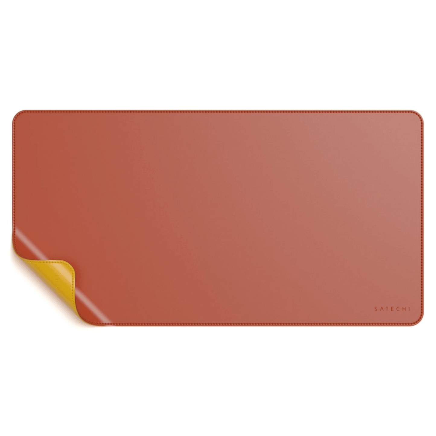 Satechi - Dual Eco-Leather Deskmate Leder Schreibtischunterlage - Gelb / Orange - Pazzar.ch