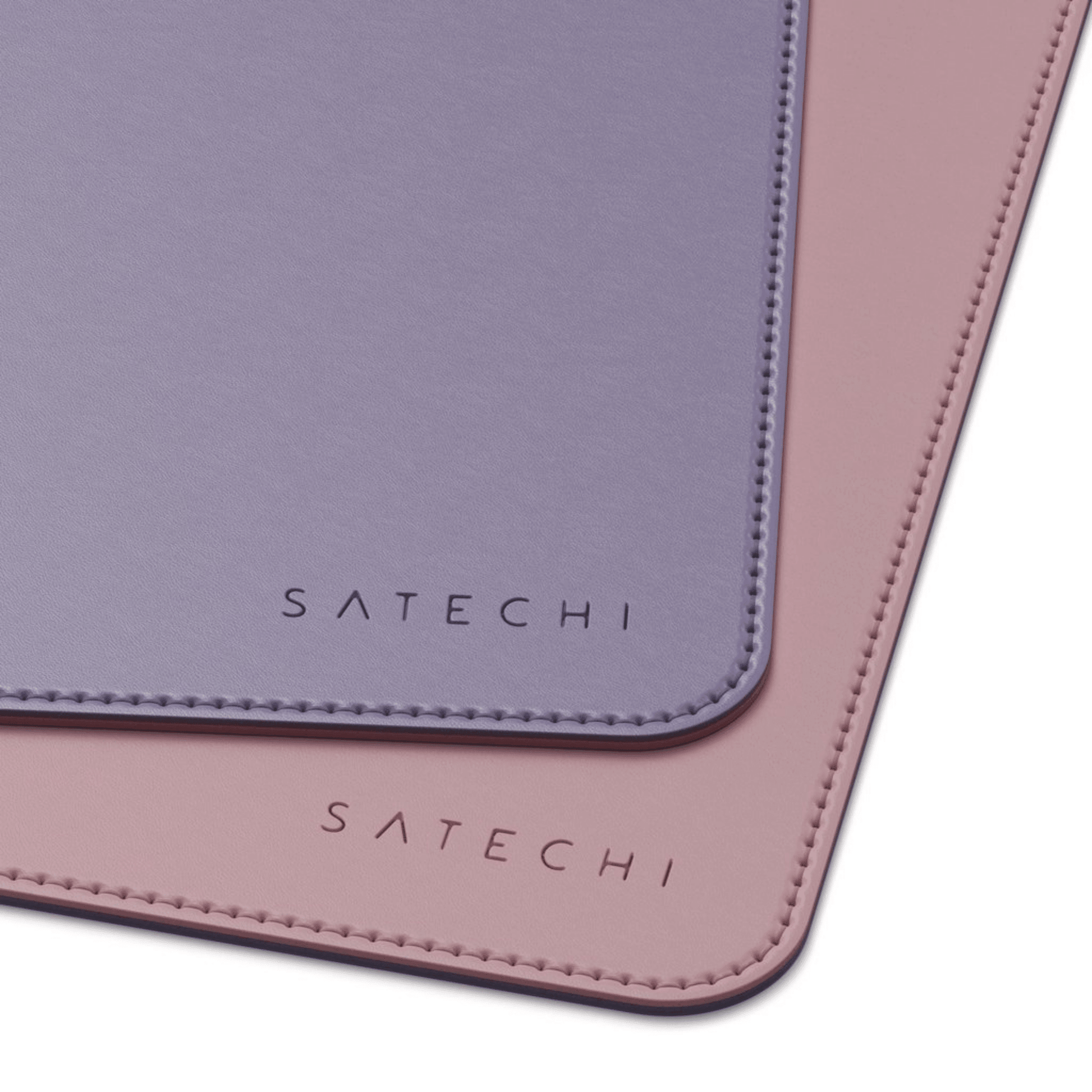 Satechi - Dual Eco-Leather Deskmate Leder Schreibtischunterlage - Pink / Purple