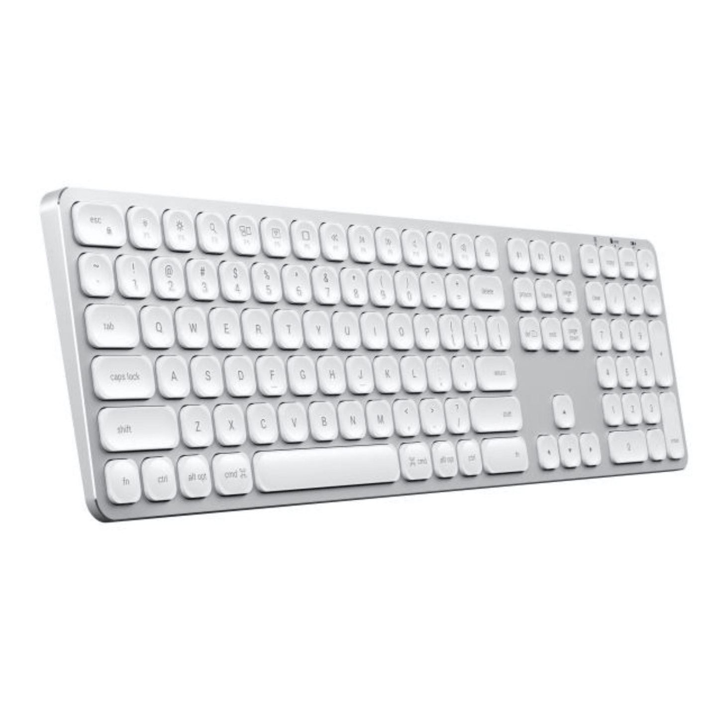 Satechi - Kabellose Bluetooth Tastatur mit Schweizer Layout - Silber / Weiss - Pazzar.ch