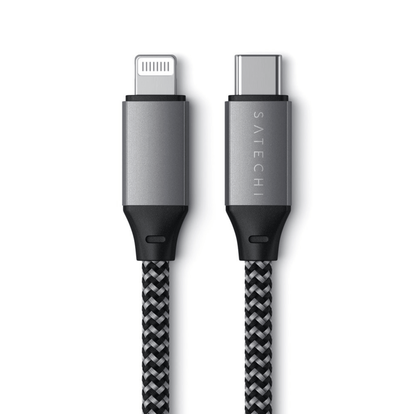 Satechi - (25cm) Lightning auf USB-C schnell Ladekabel und Datenkabel - Space Gray - Pazzar.ch