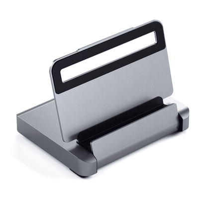 Satechi - Edle mobile Aluminium Hub Arbeitstation / Halterung für iPad & Tablets - Space Gray - Pazzar.ch