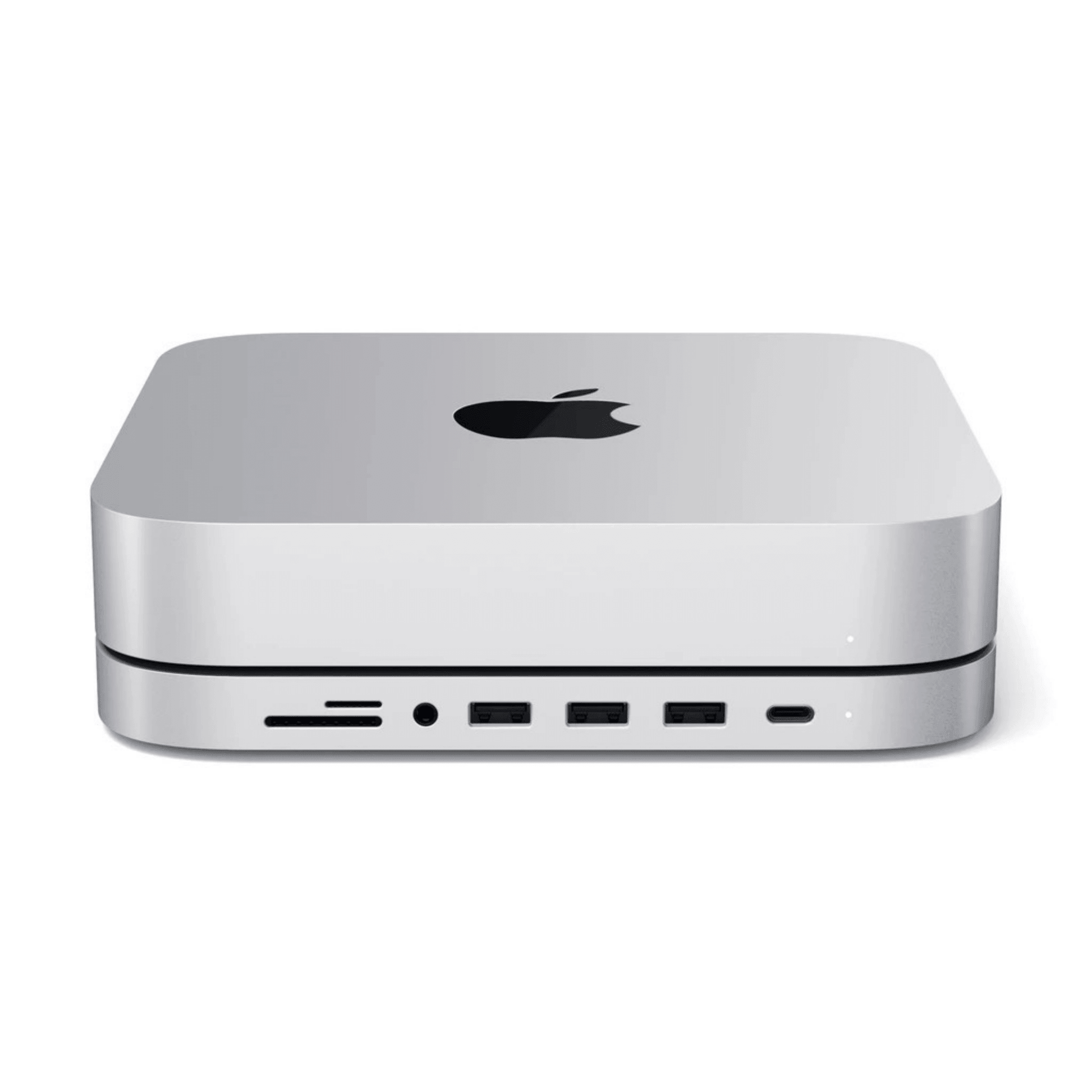 Satechi - USB-C Aluminium Stand & Hub Untersatz für Mac Mini - Silber