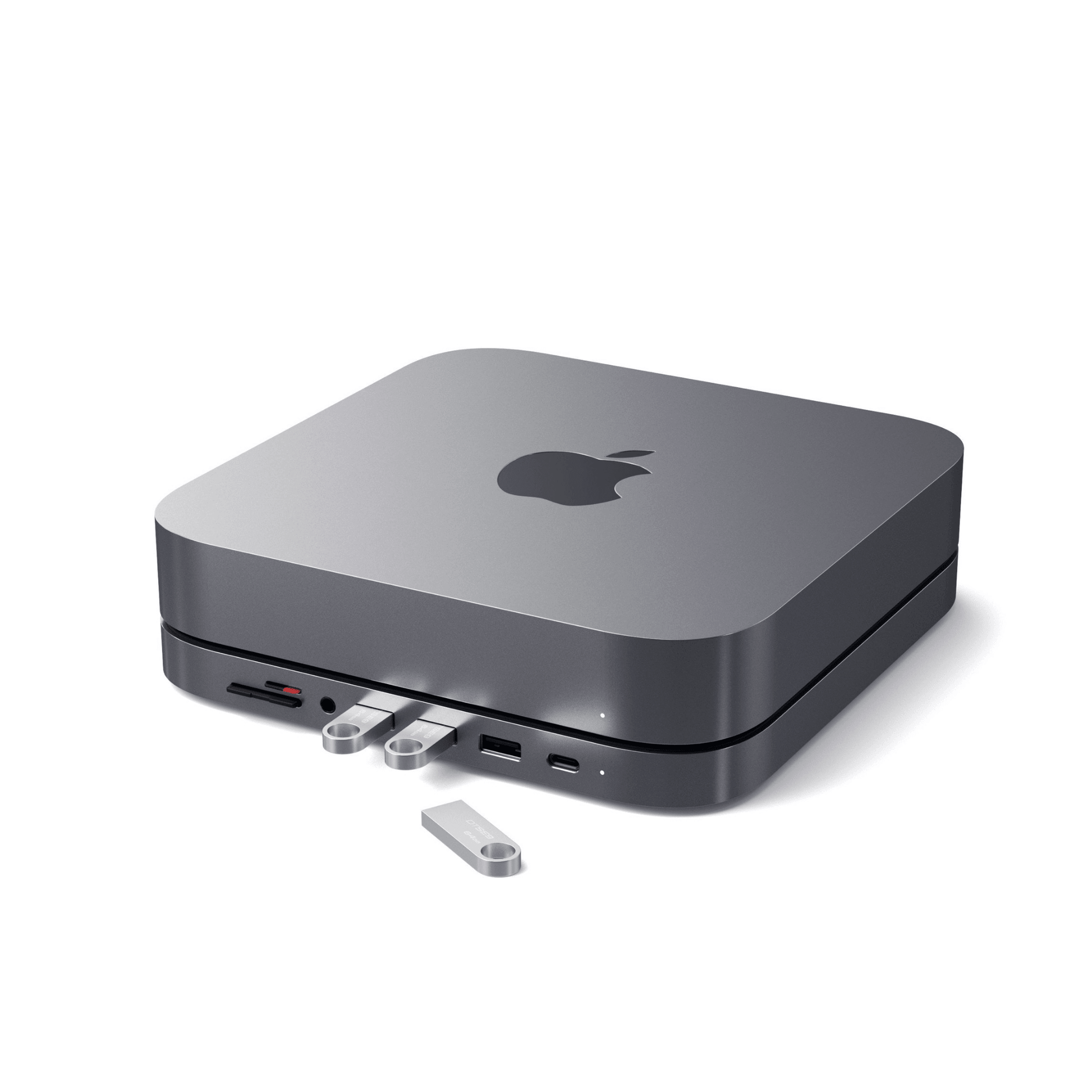 Satechi - USB-C Aluminium Stand & Hub Untersatz für Mac Mini - Space Gray