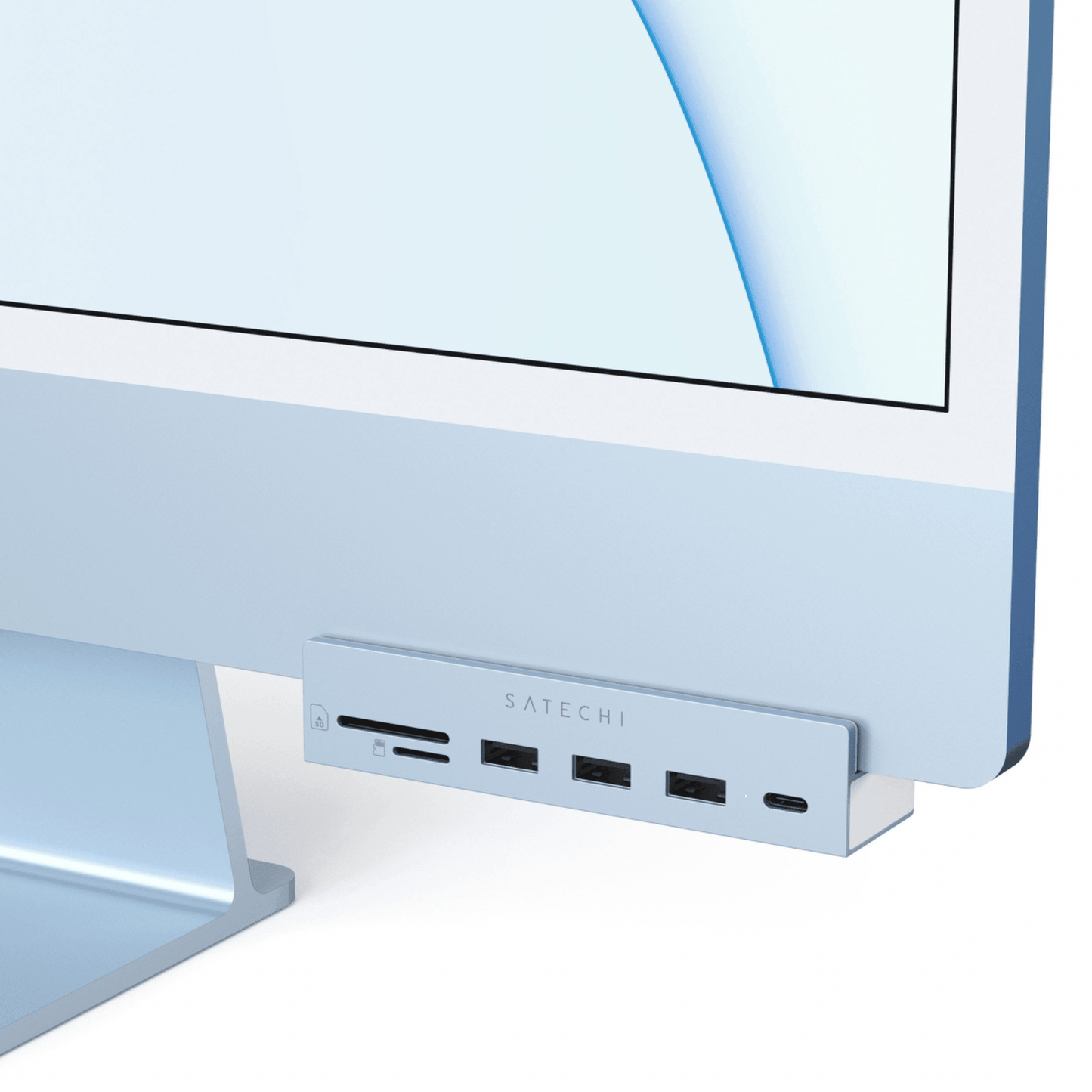 Satechi - USB-C Clamp Hub für iMac 24" - Hellblau - Pazzar.ch