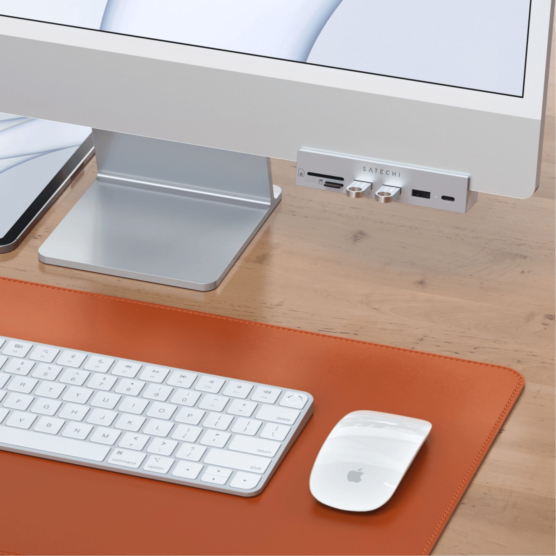 Satechi - USB-C Clamp Hub für iMac 24" - Silber