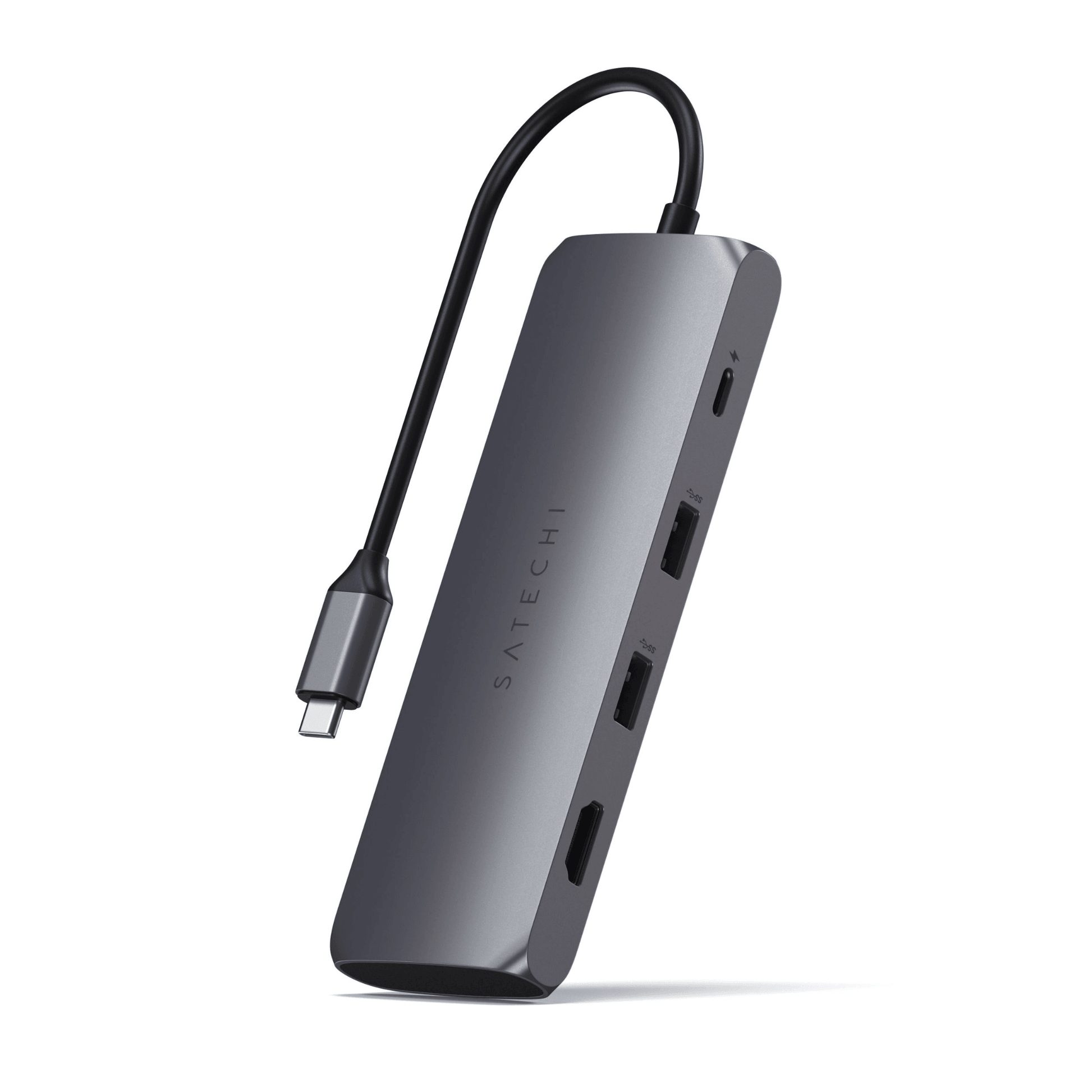 Satechi - USB-C Slim Alu Multiport Hub mit SSD Fach - Space Gray