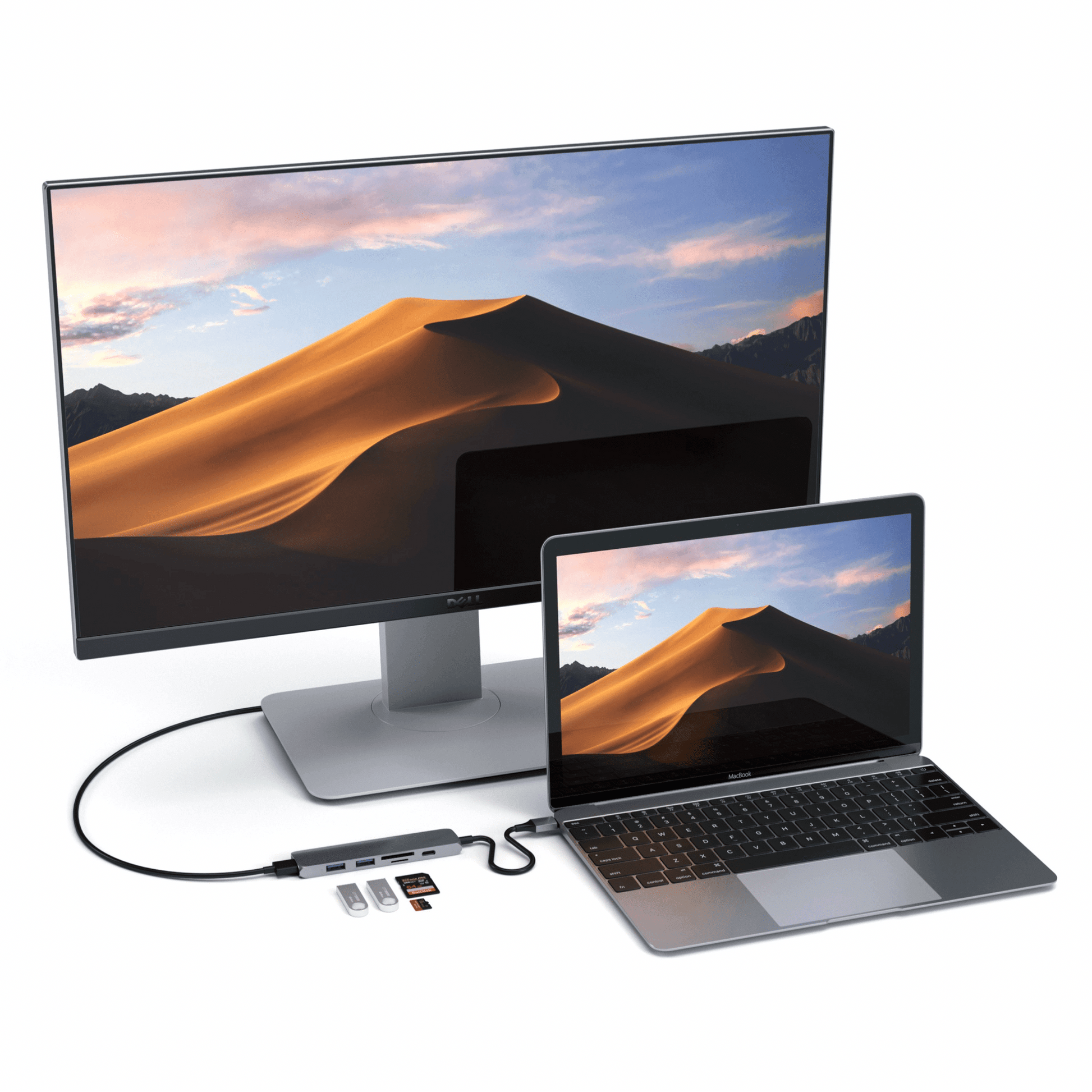 Satechi - USB-C Slim Alu Multiport Hub V2 - Space Gray