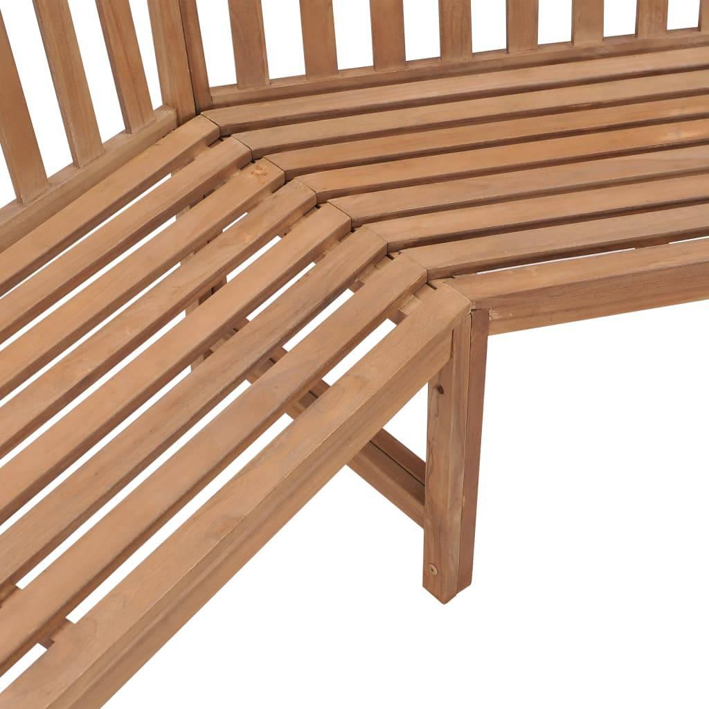 Garten-Eckbank 185x185x90 cm Massivholz Teak - Pazzar.ch