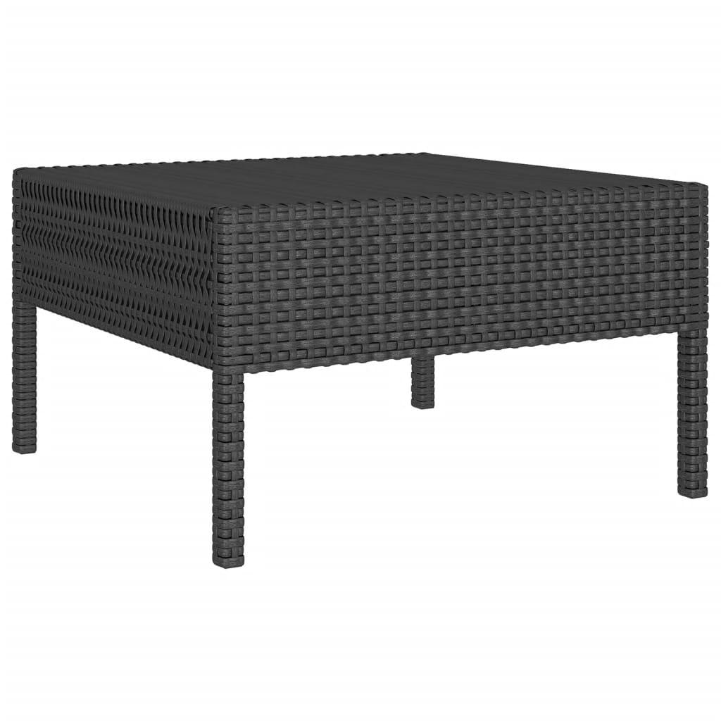 8-tlg. Garten-Lounge-Set mit Auflagen Poly Rattan Schwarz - Pazzar.ch