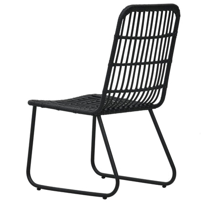 Gartenstühle 2 Stk. Poly Rattan Schwarz - Pazzar.ch