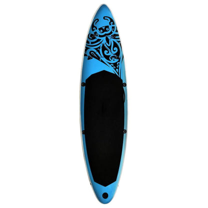 Aufblasbares Stand Up Paddle Board Set 320x76x15 cm Blau - Pazzar.ch