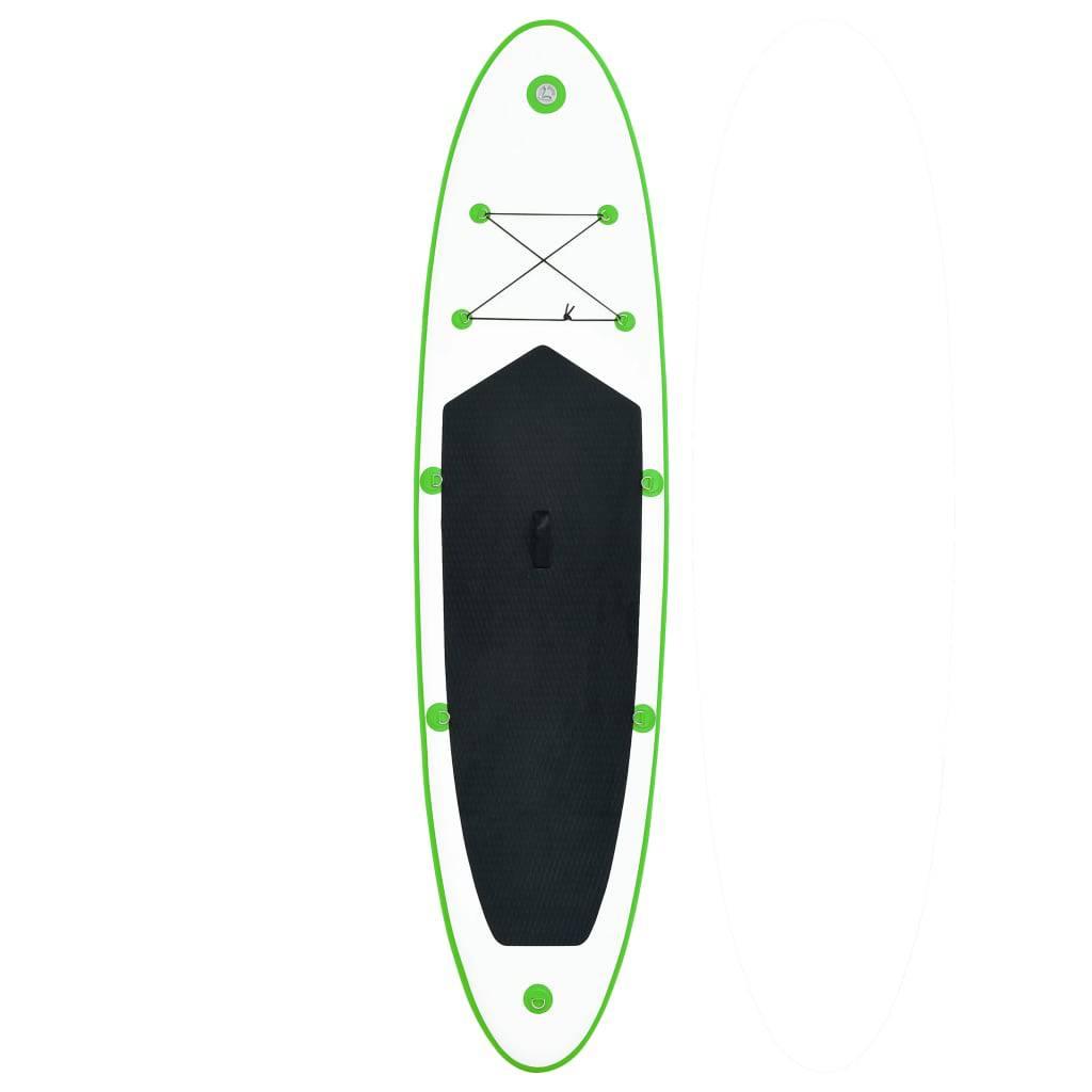 Aufblasbares Stand Up Paddle Board Set Grün und Weiß - Pazzar.ch