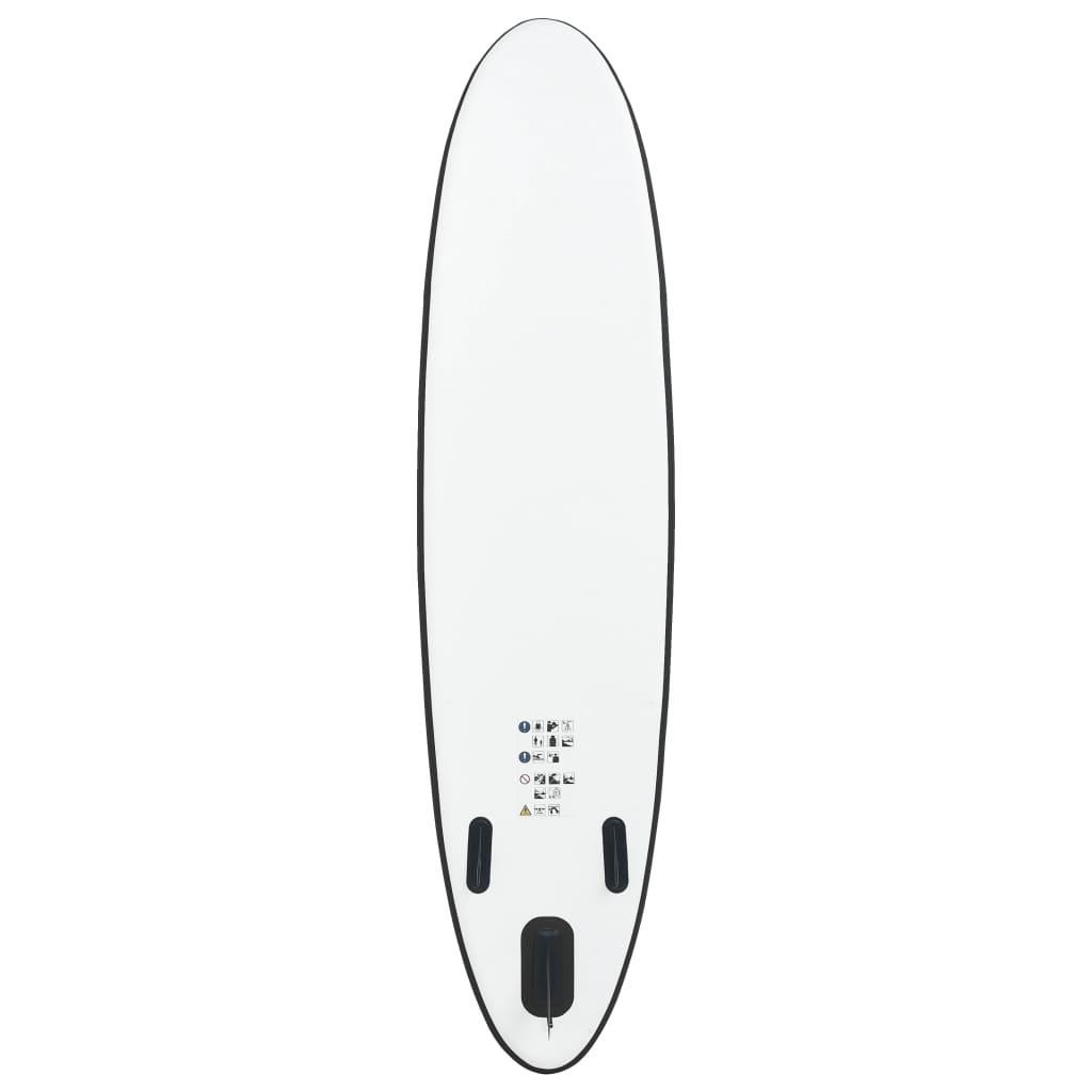 Aufblasbares Stand Up Paddle Board Set Schwarz und Weiß - Pazzar.ch