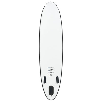 Aufblasbares Stand Up Paddle Board Set Schwarz und Weiß - Pazzar.ch