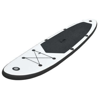 Aufblasbares Stand Up Paddle Board Set Schwarz und Weiß - Pazzar.ch