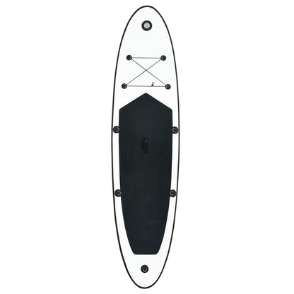 Aufblasbares Stand Up Paddle Board Set Schwarz und Weiß - Pazzar.ch