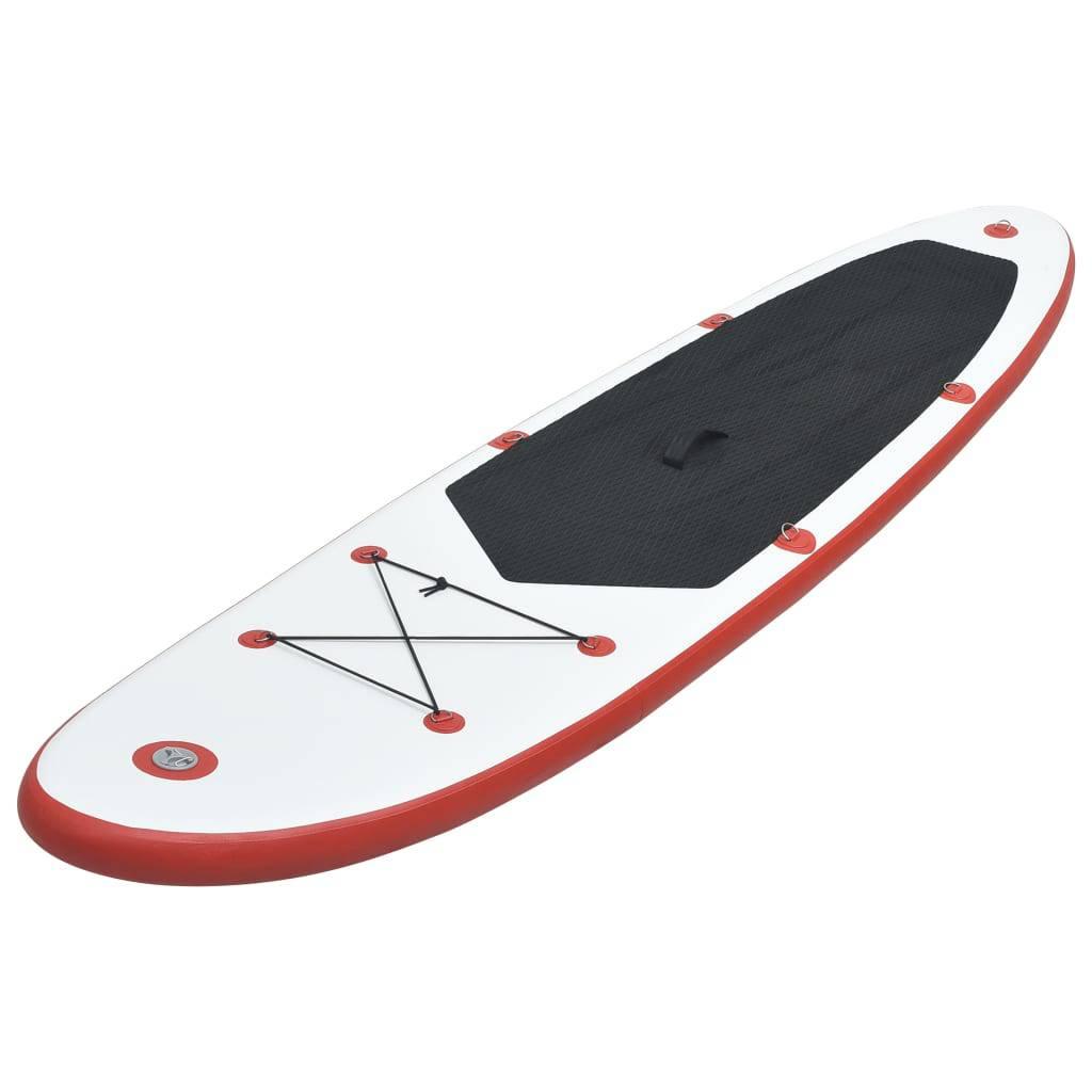 Stand Up Paddle Board SUP Aufblasbar Rot und Weiß - Pazzar.ch