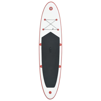 Stand Up Paddle Board SUP Aufblasbar Rot und Weiß - Pazzar.ch