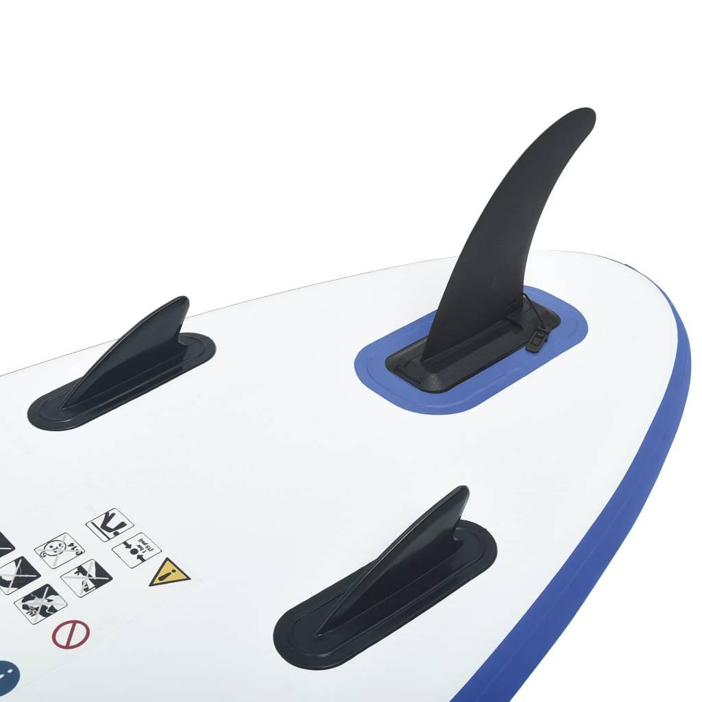 Stand Up Paddle Surfboard SUP Aufblasbar Blau und Weiß - Pazzar.ch