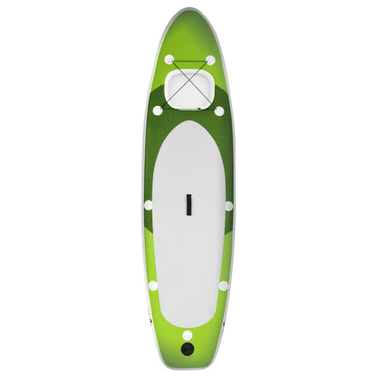 SUP-Board-Set Aufblasbar Grün 360x81x10 cm - Pazzar.ch