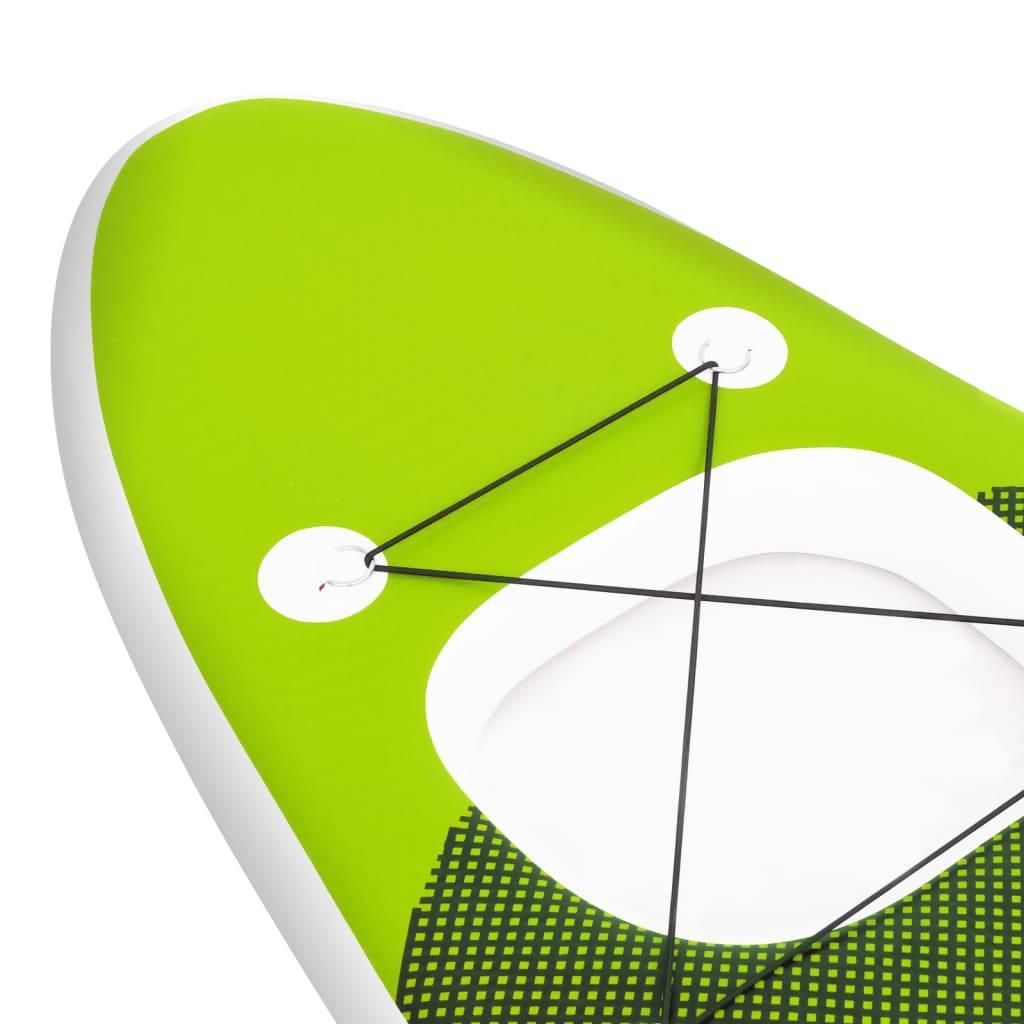 SUP-Board-Set Aufblasbar Grün 360x81x10 cm - Pazzar.ch