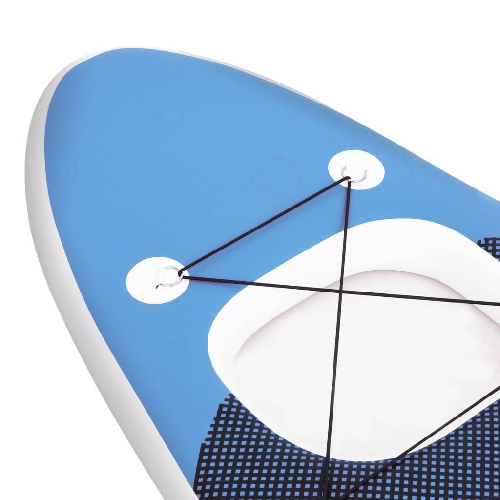 SUP-Board-Set Aufblasbar Marineblau 300x76x10 cm - Pazzar.ch