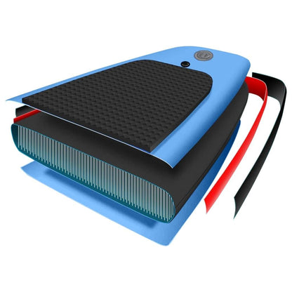 SUP-Board-Set Aufblasbar Marineblau 330x76x10 cm - Pazzar.ch