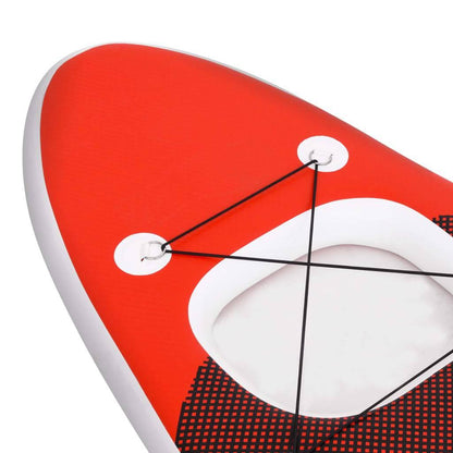 SUP-Board-Set Aufblasbar Rot 330x76x10 cm - Pazzar.ch