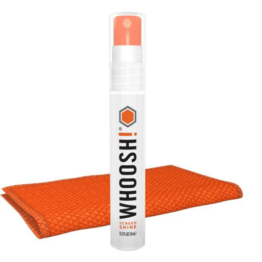 WHOOSH - Smartphone & Tablet Display Reinigungsmittel 1x 8ml Spray Screen Shine Pocket / 1x Mikrofasertuch - Pazzar.ch