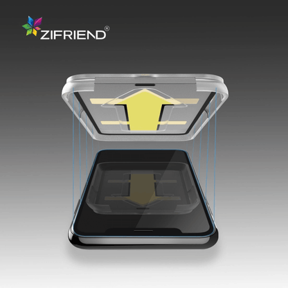 ZIFRIEND - iPhone XS / iPhone X Japanisches Asahi Displayschutz Glas mit Installationsrahmen (Easy APP) - Transparent - Pazzar.ch