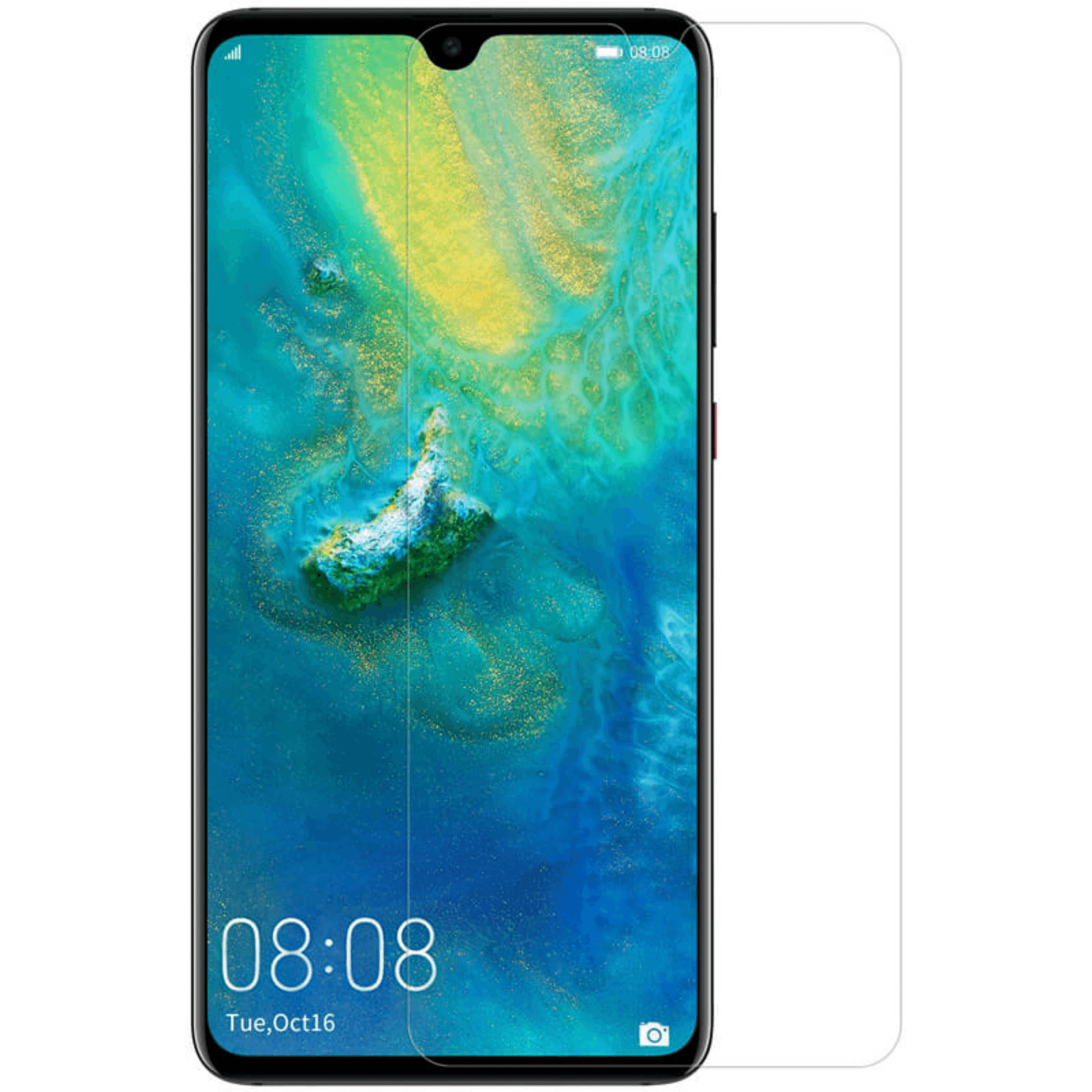 Huawei Mate 20 Panzerglas Displayschutzglas Case Friendly - Transparent