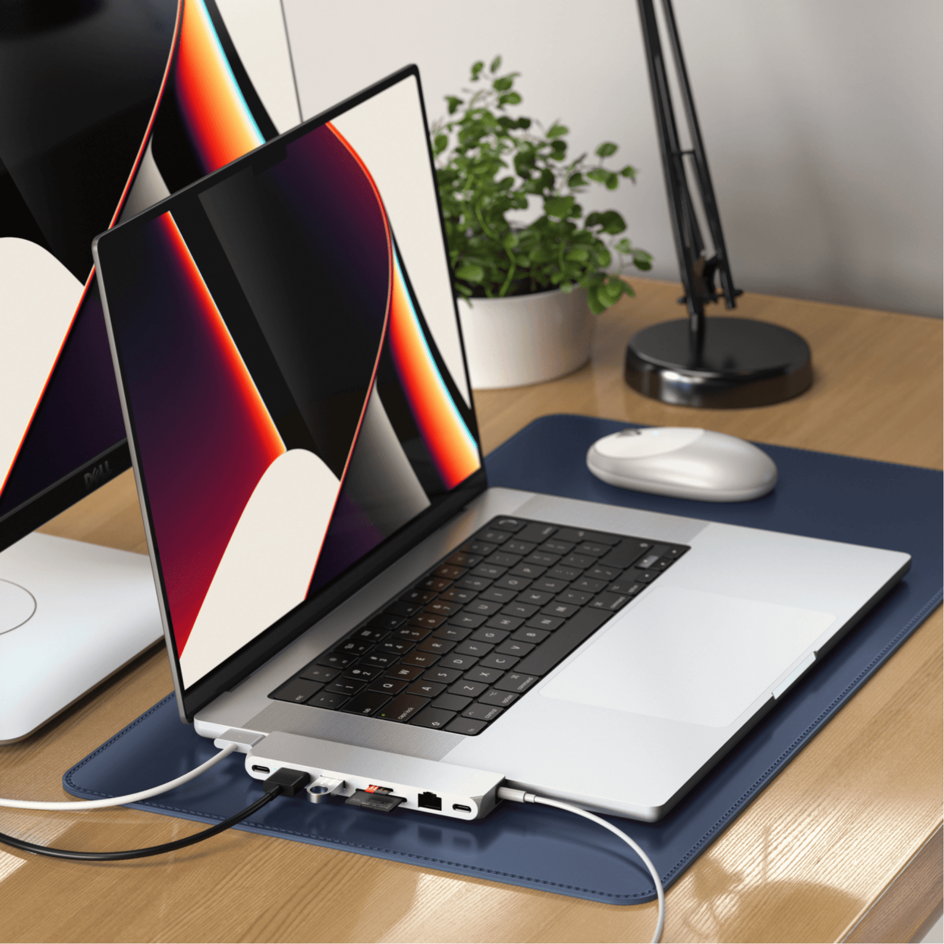 Satechi - Hochwertiger Dual USB-C Multiport Pro Hub Max für MacBook - Silber