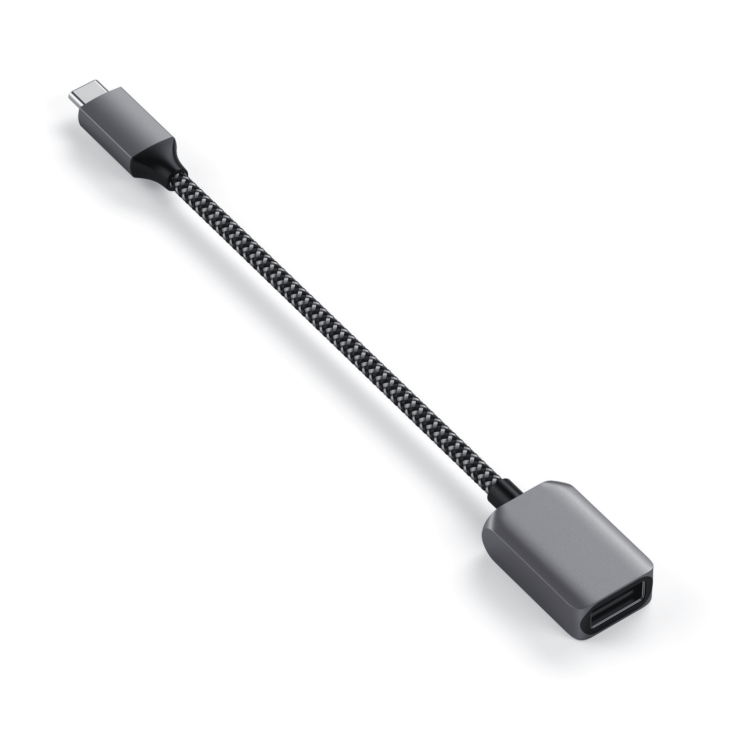 Satechi - Hochwertiges & robustes USB-C zu USB 3.0 Adapterkabel - Space Gray / Grau - Pazzar.ch